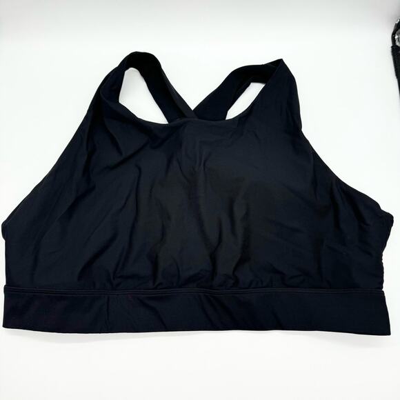 Fabletics No-Bounce High Impact Cross-Back Sports Bra Black Plus Size 2X - Picture 5 of 13